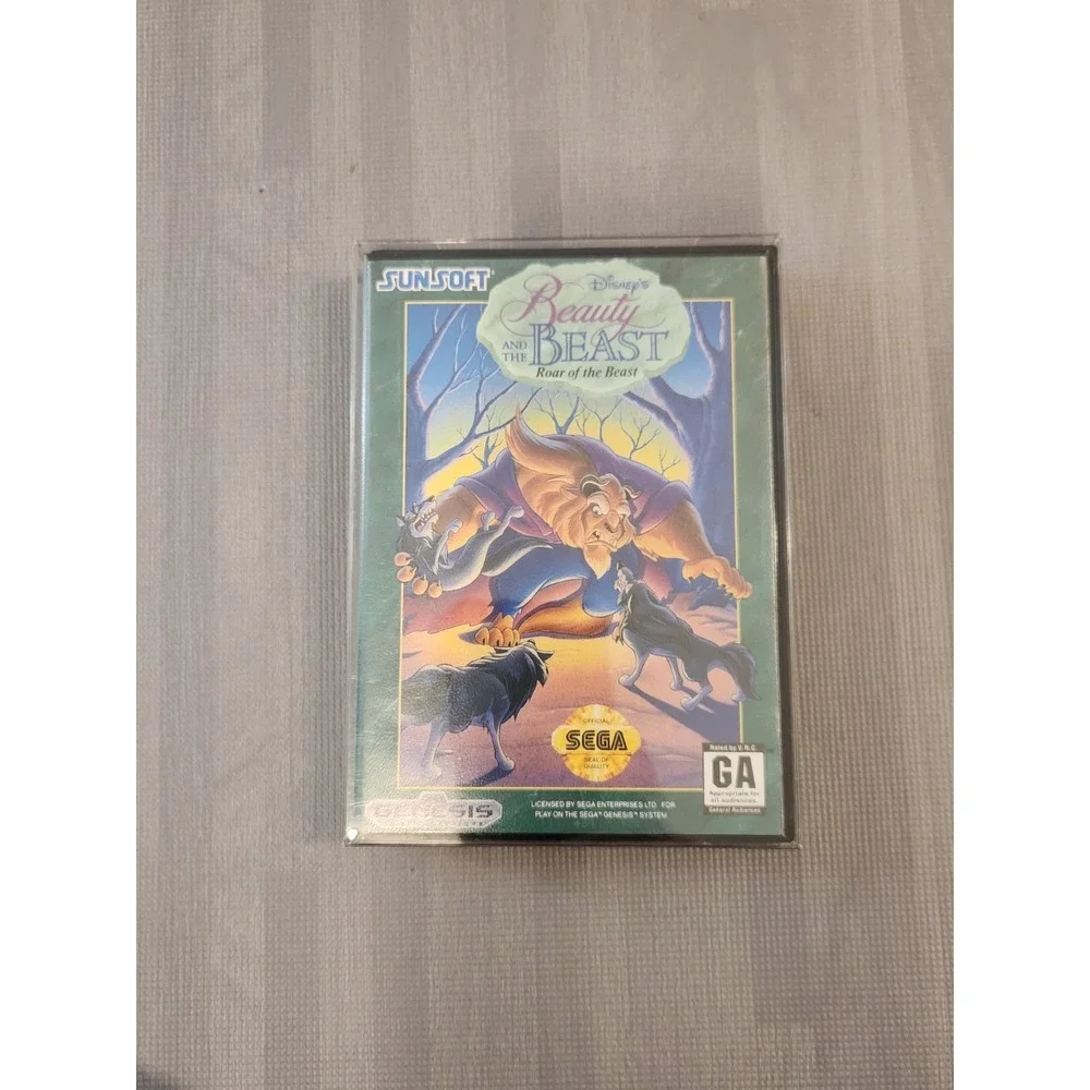 Sega Genesis Beauty & the Beast: Disney's Roar of the Beast Video Game No Manual